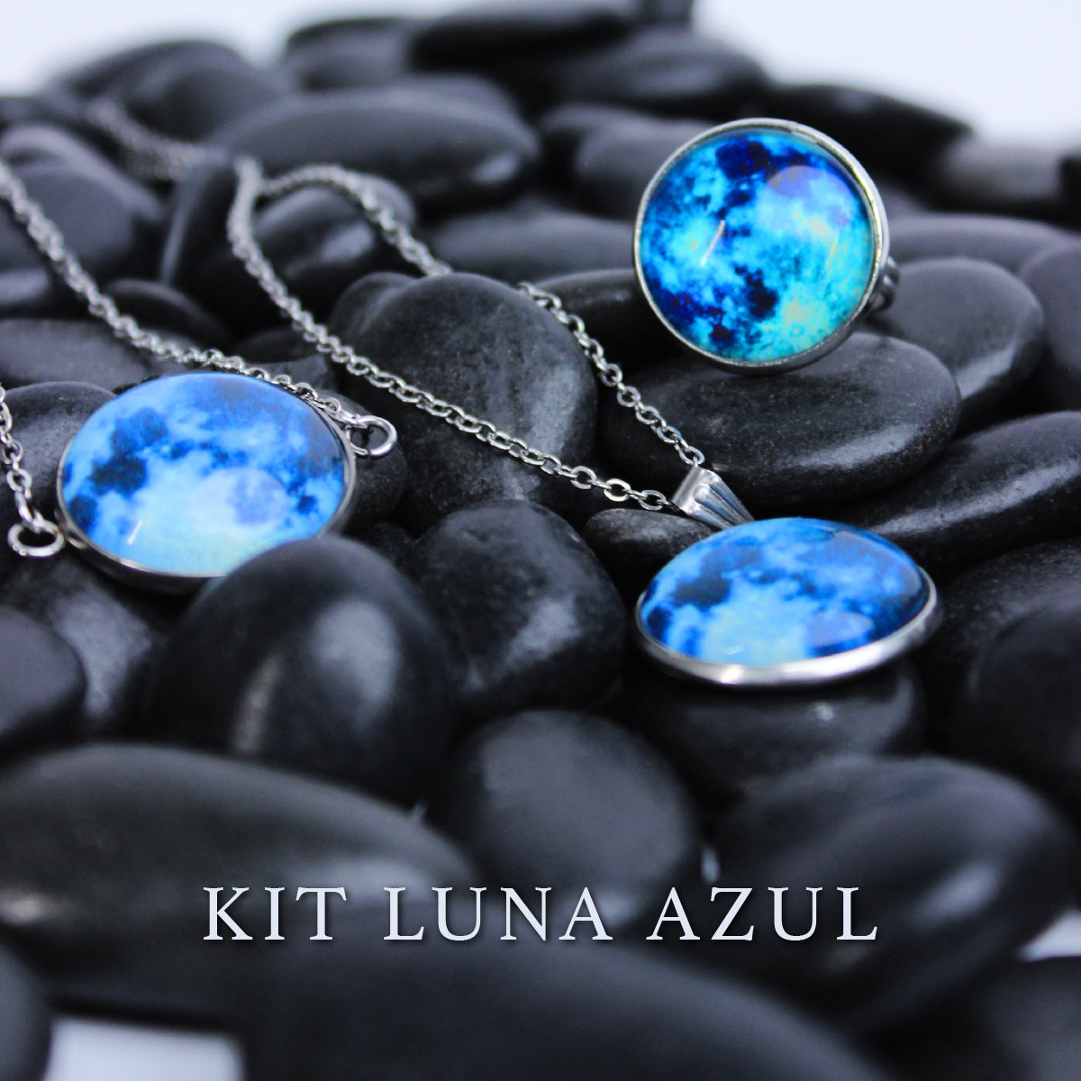 🌙 Set Luna – Collar + Pulsera que Brillan en la Oscuridad