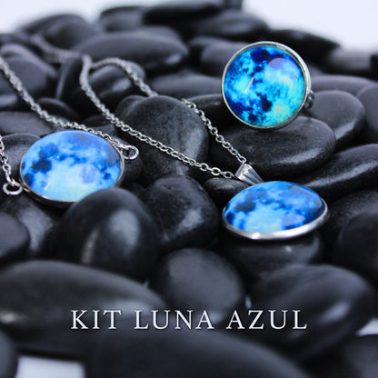 🌙 Set Luna – Collar + Pulsera que Brillan en la Oscuridad