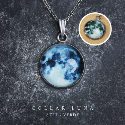 🌙 Set Luna – Collar + Pulsera que Brillan en la Oscuridad