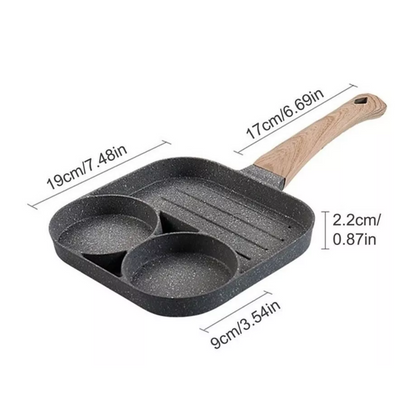 🍳 Sarten Mini 3 Compartimientos