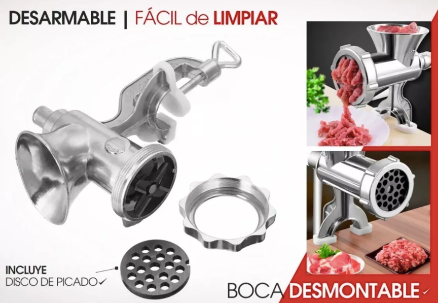 🔩 Máquina de Moler en Aluminio Inoxidable