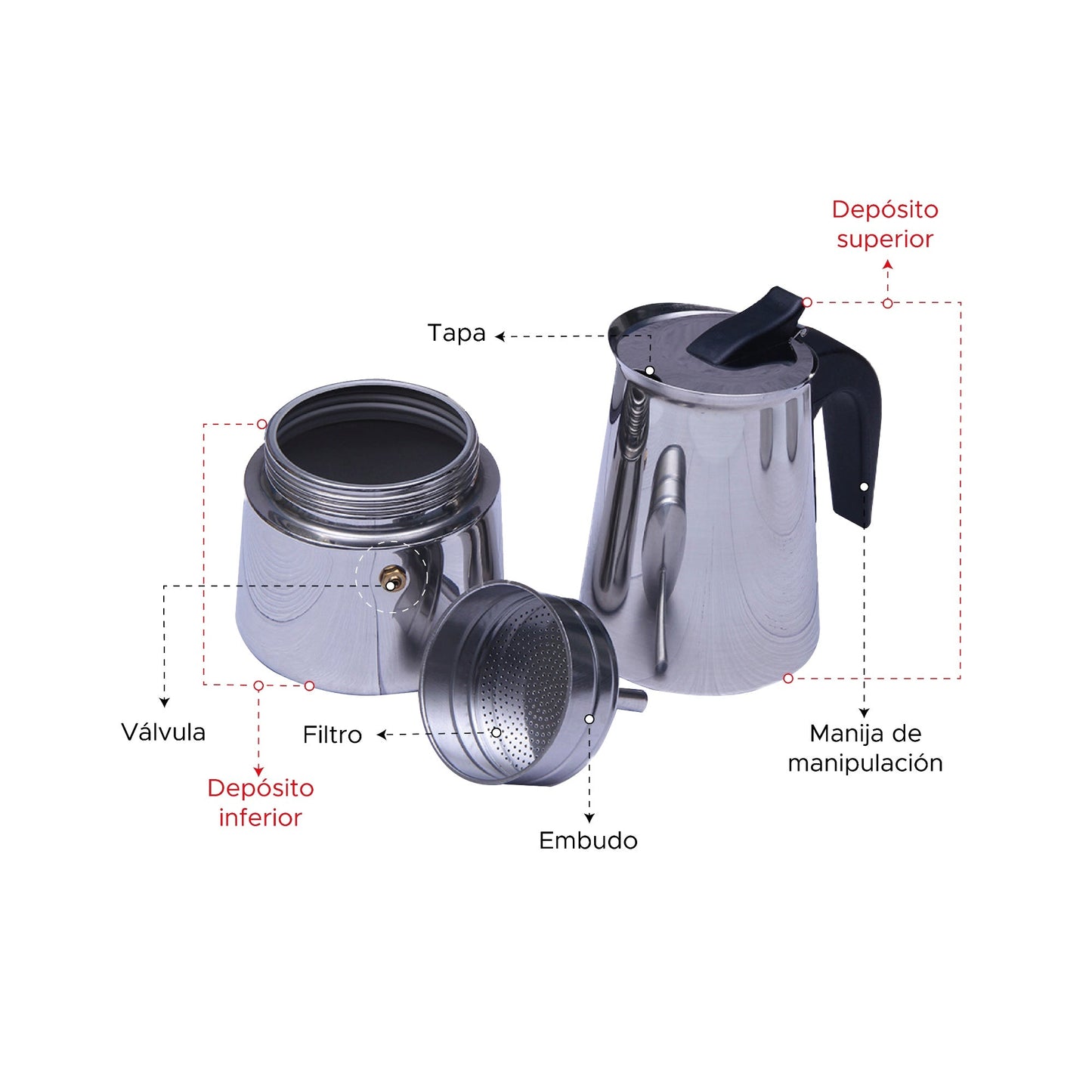 Cafetera Italiana 9 Tazas / 450 ml