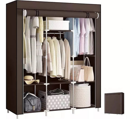 Combo Armario 3 Puestos + Zapatero Metálico 6 Niveles – Organización Total para tu Hogar
