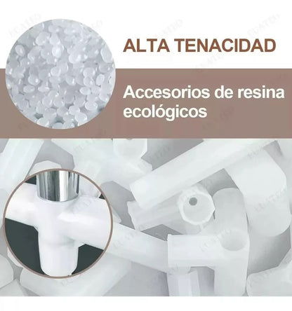 Combo Armario 3 Puestos + Zapatero Metálico 6 Niveles – Organización Total para tu Hogar