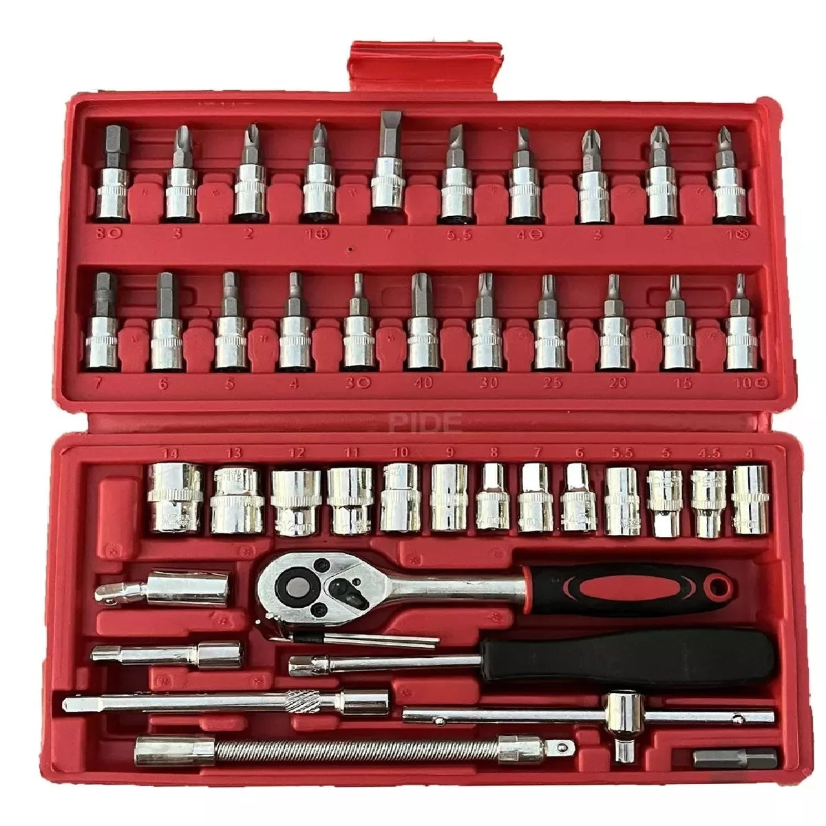 🔧🛠 Juego de Copas Ratchet 46 Piezas