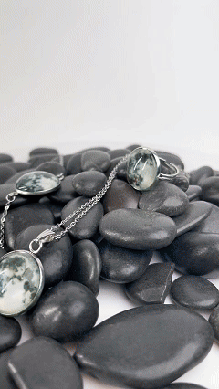 🌙 Set Luna – Collar + Pulsera que Brillan en la Oscuridad