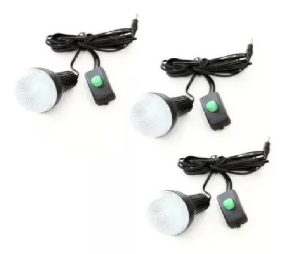 Kit Panel Solar Lámpara LED Portátil Recargable