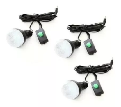 Kit Panel Solar Lámpara LED Portátil Recargable