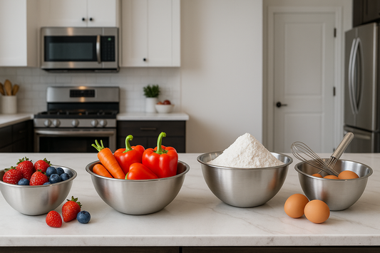 🥣 Set de Tazones de Acero Inoxidable (4 Unidades)