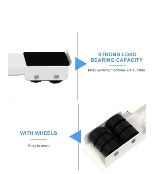 🧊🛠️ Bases Soportes Moviles Ajustables Para Lavadoras y Neveras