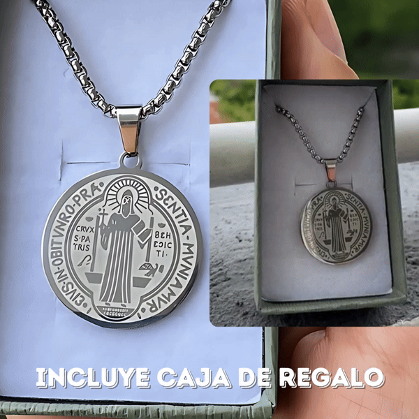 Collar Sello San Benito +CAJA REGALO