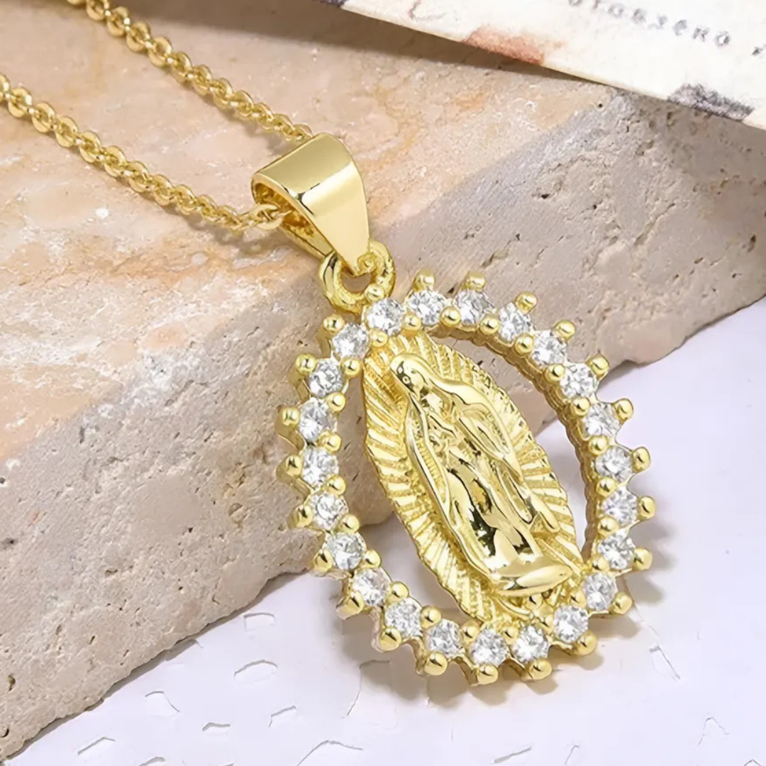 ✨ Collar Virgen María – Protección Divina y Fe en tu Día a Día