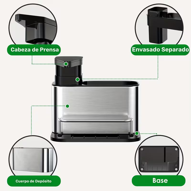 🧴Dispensador de Jabón de Cocina 3 en 1