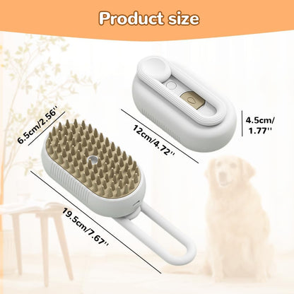 🐶🐱 Cepillo Automático a Vapor 3 en 1