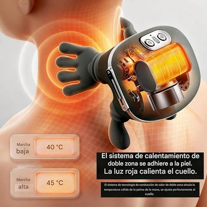💆‍♀️ Masajeador 3D con Calor para Cuello y Hombros