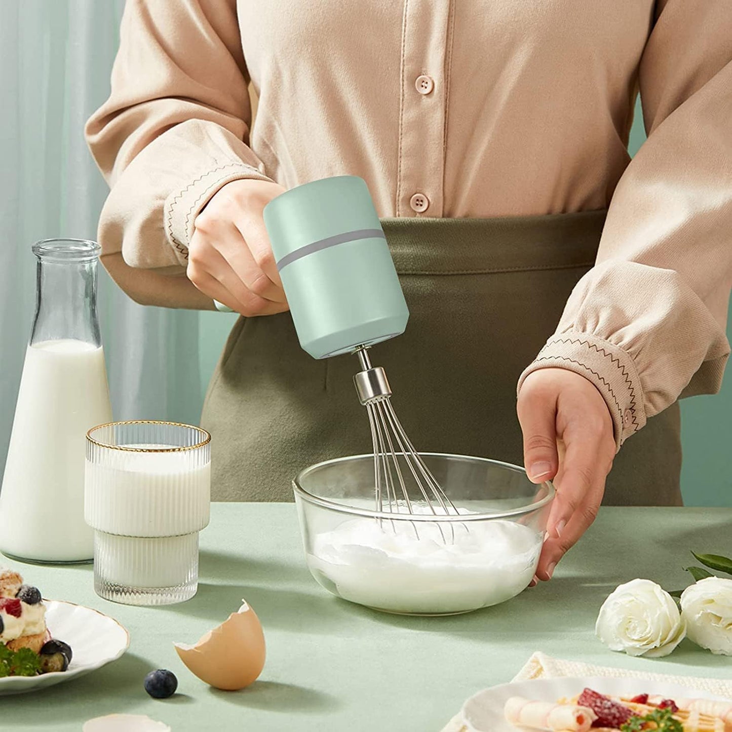 🔪🥣 Picador de Verduras y Batidor 3 en 1