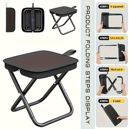 🏕️✨ SILLA PLEGABLE PORTÁTIL MULTIUSOS – COMODIDAD DONDE QUIERAS ✨🏕️