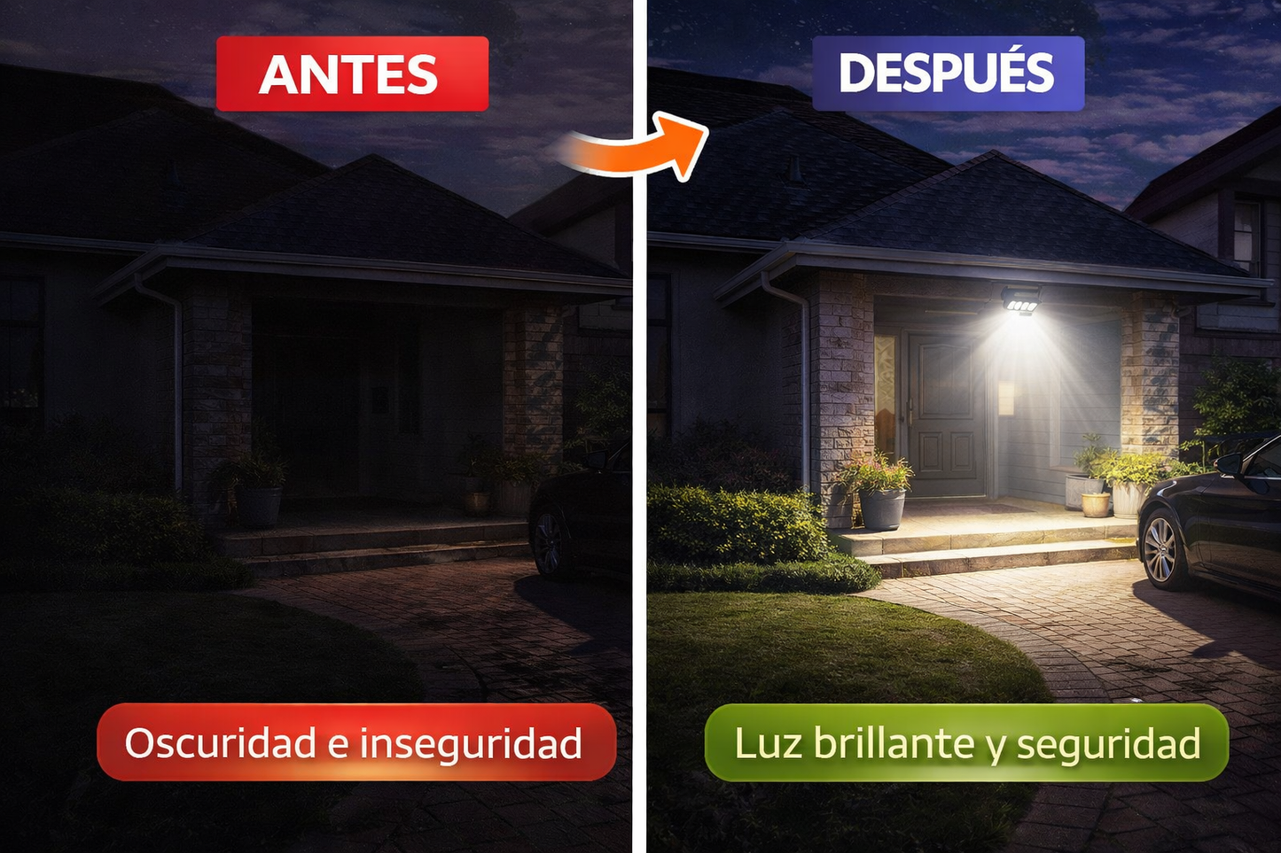 💡🌞 Lámpara Solar Con Sensro De Movimiento