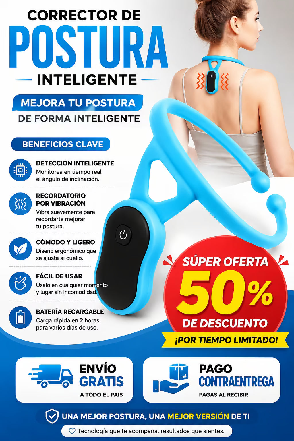 🧠 Corrector de Postura Inteligente – Tecnología que te ayuda a mejorar tu postura