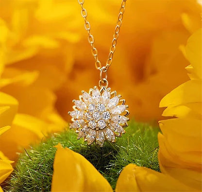 ✨🌻 COLLAR GIRASOL GIRATORIO – BRILLA, RELÁJATE Y ATRAE BUENA ENERGÍA 🌻✨
