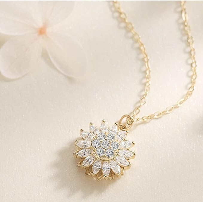 ✨🌻 COLLAR GIRASOL GIRATORIO – BRILLA, RELÁJATE Y ATRAE BUENA ENERGÍA 🌻✨