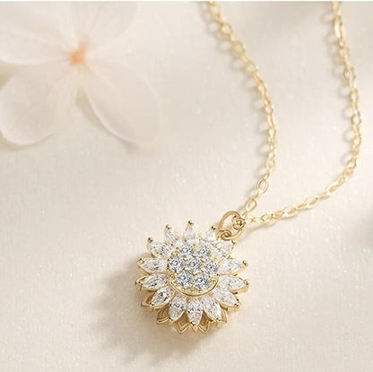 ✨🌻 COLLAR GIRASOL GIRATORIO – BRILLA, RELÁJATE Y ATRAE BUENA ENERGÍA 🌻✨