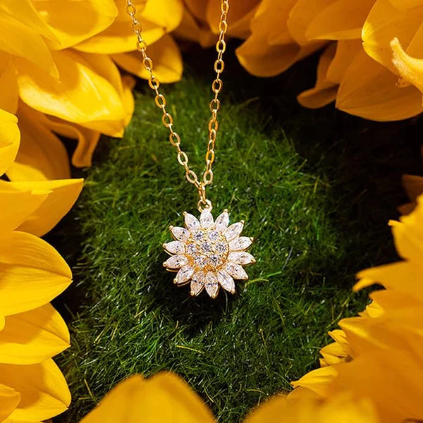 ✨🌻 COLLAR GIRASOL GIRATORIO – BRILLA, RELÁJATE Y ATRAE BUENA ENERGÍA 🌻✨