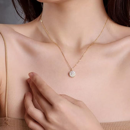 ✨🌻 COLLAR GIRASOL GIRATORIO – BRILLA, RELÁJATE Y ATRAE BUENA ENERGÍA 🌻✨