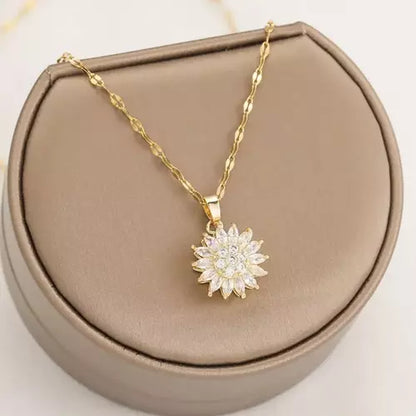 ✨🌻 COLLAR GIRASOL GIRATORIO – BRILLA, RELÁJATE Y ATRAE BUENA ENERGÍA 🌻✨