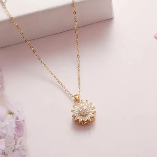 ✨🌻 COLLAR GIRASOL GIRATORIO – BRILLA, RELÁJATE Y ATRAE BUENA ENERGÍA 🌻✨