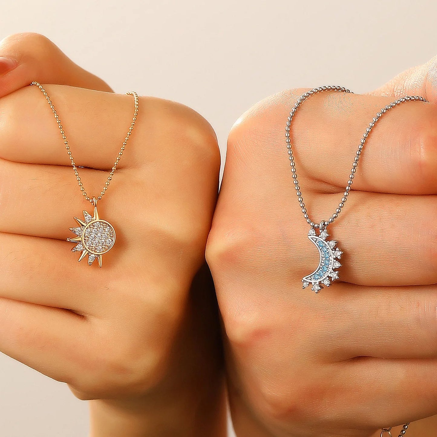 ☀️🌙✨ COLLARES SOL Y LUNA ECLIPSE PAREJA 2X1 – SIEMPRE CONECTADOS ✨🌙☀️