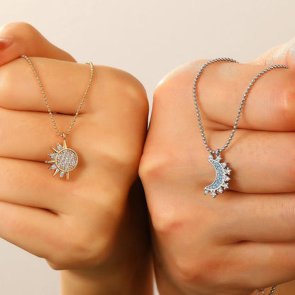 ☀️🌙✨ COLLARES SOL Y LUNA ECLIPSE PAREJA 2X1 – SIEMPRE CONECTADOS ✨🌙☀️