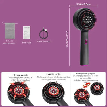 💆‍♀️ Masajeador Capilar Eléctrico 3 en 1 | Relajación y Cuidado Premium 🌿