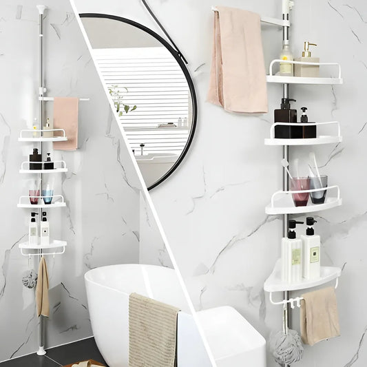 🚿✨ Organizador de Baño Esquinero Metálico