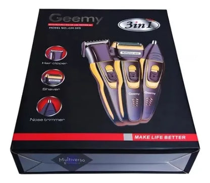 ✂️⚡Máquina Gemmy 3 en 1 – Afeitadora Portátil Recargable para Barba, Bigote y Nariz