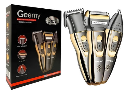 ✂️⚡Máquina Gemmy 3 en 1 – Afeitadora Portátil Recargable para Barba, Bigote y Nariz