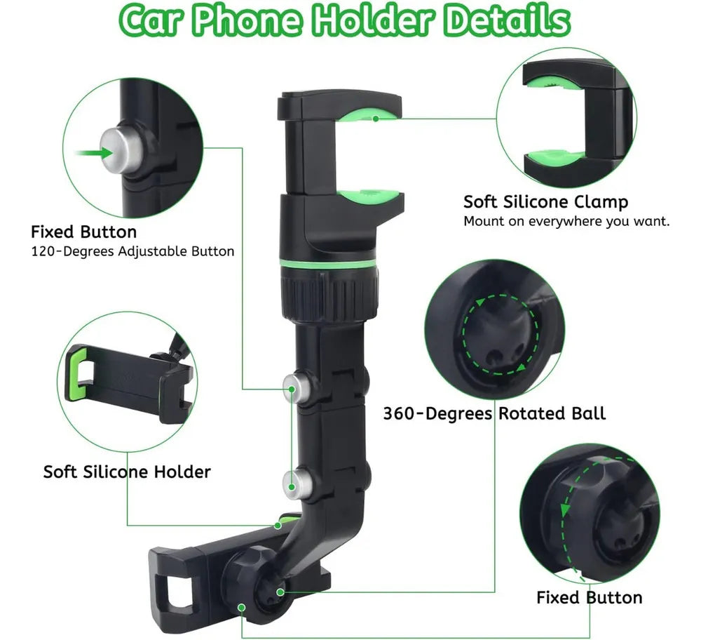 🚗📱 Soporte de Celular para Retrovisor