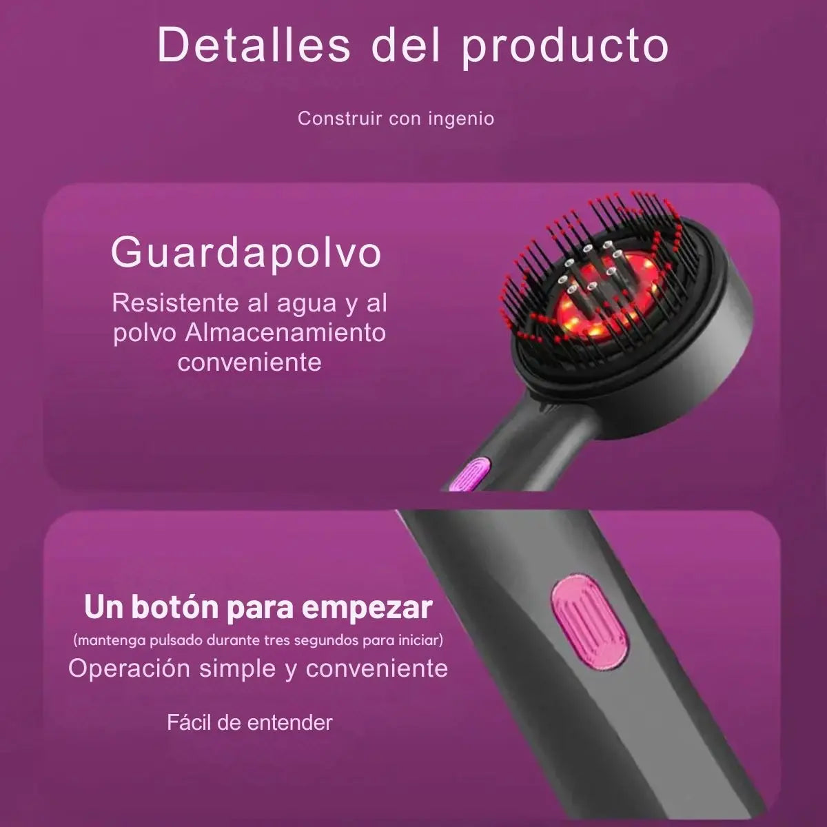 💆‍♀️ Masajeador Capilar Eléctrico 3 en 1 | Relajación y Cuidado Premium 🌿