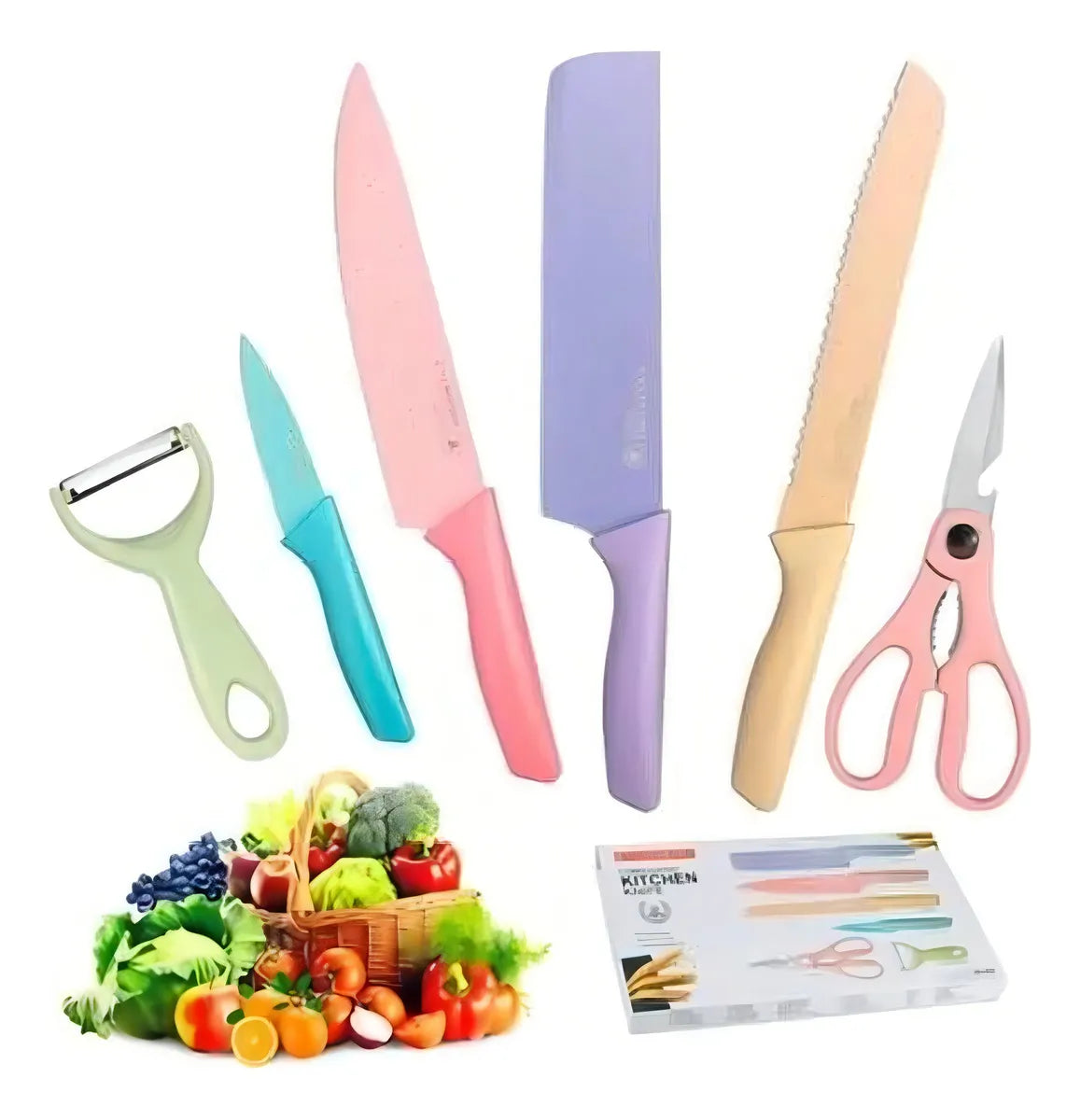 🔪✨ Set de Cuchillos 6 Piezas