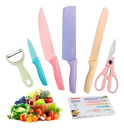🔪✨ Set de Cuchillos 6 Piezas