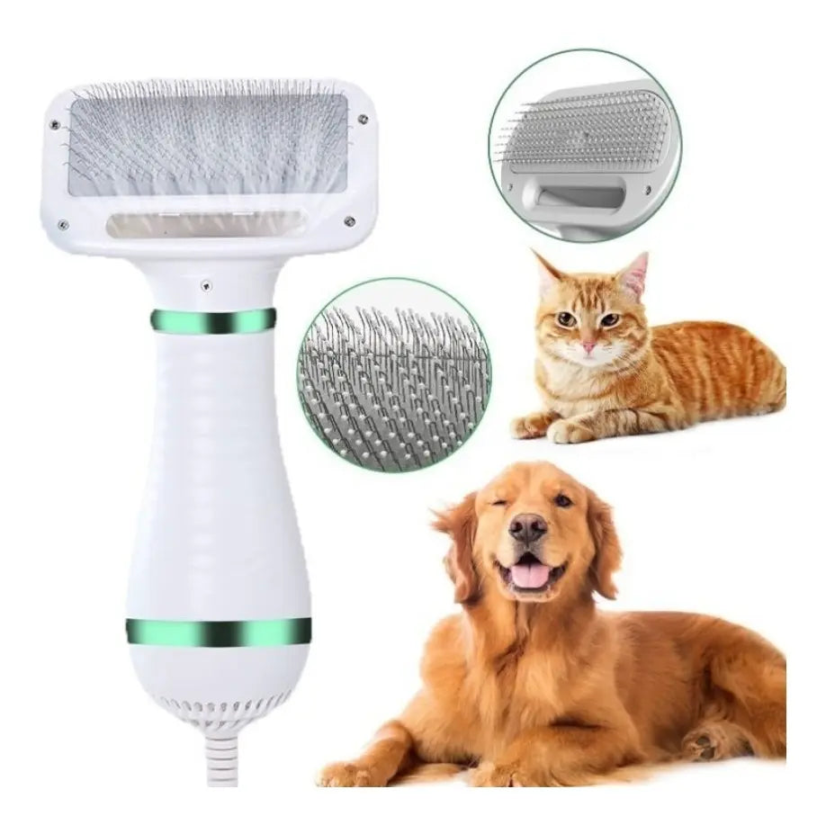 🐾 Cepillo Secador 2 en 1 para Mascotas | Seca y Cepilla al Mismo Tiempo 💨